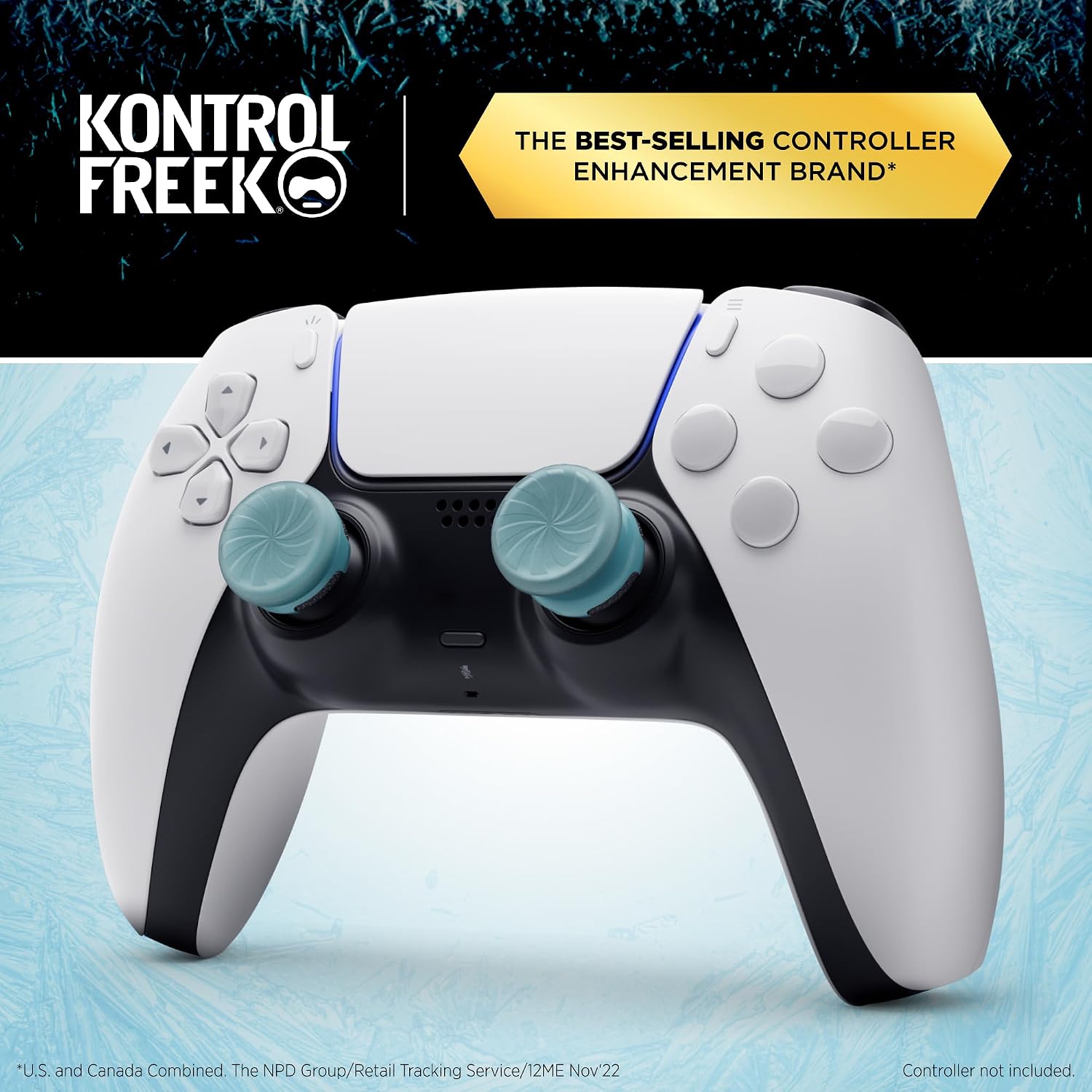 Detalle 2 de KontrolFreek Frozen Inferno Thumbsticks – Ultra-Grippy Mid- and High-Rise for PS4/PS5