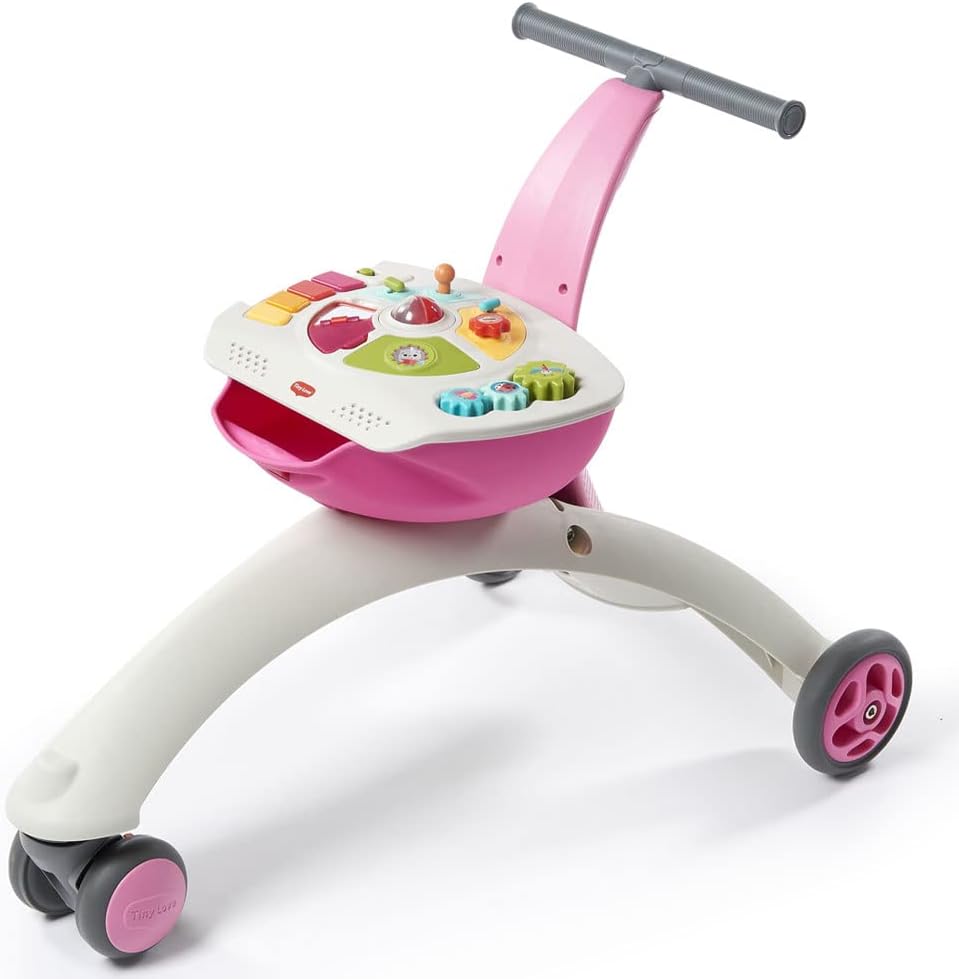 Tiny Love Tiny Rider 5 en 1 – Trotteur, Porteur et Chariot de Marche pour Bébé (Prairie Rose)