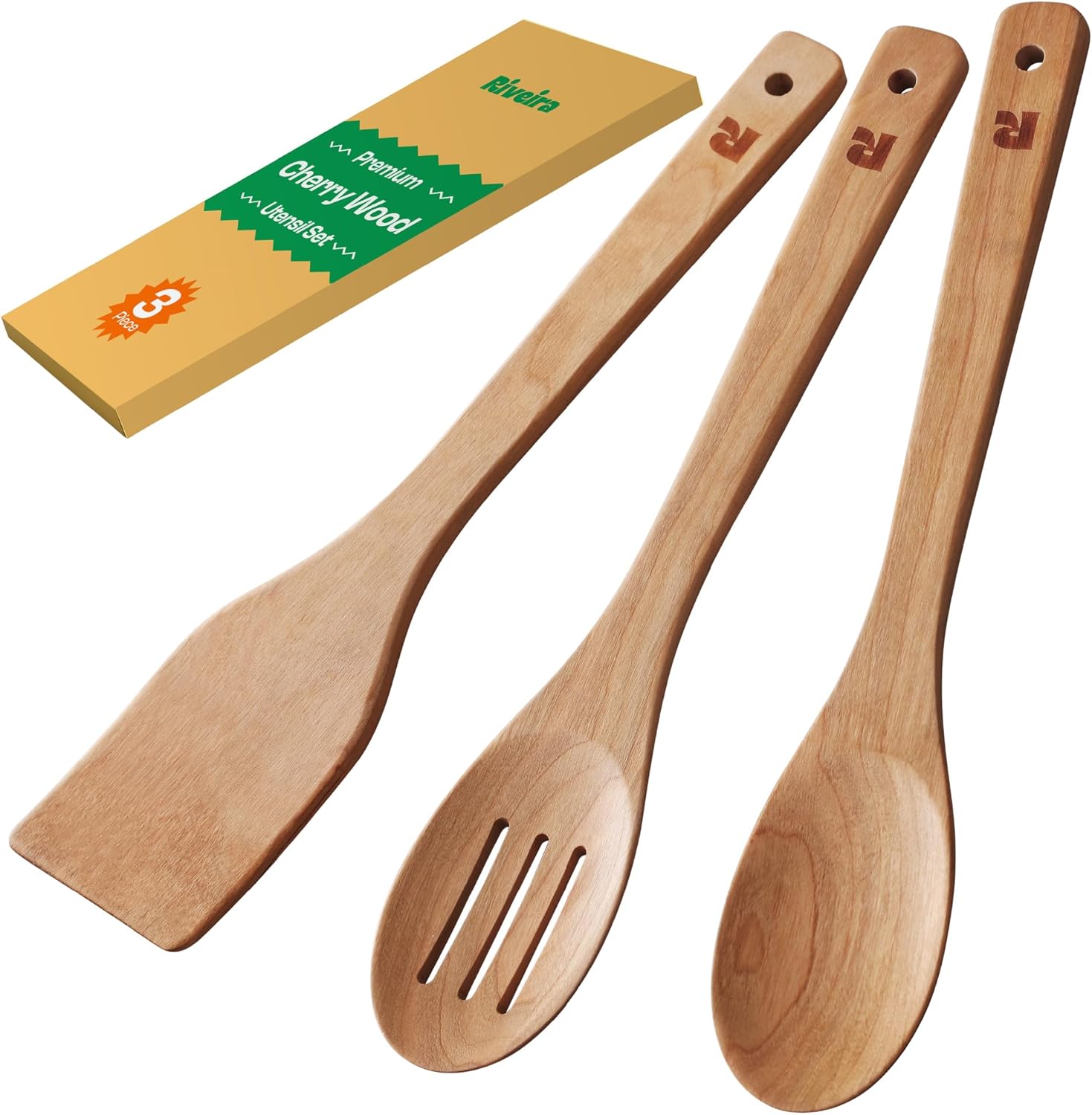 Thumbnail 6 de Riveira Dark Bamboo 6-Piece Wooden Spoons Set for Cooking
