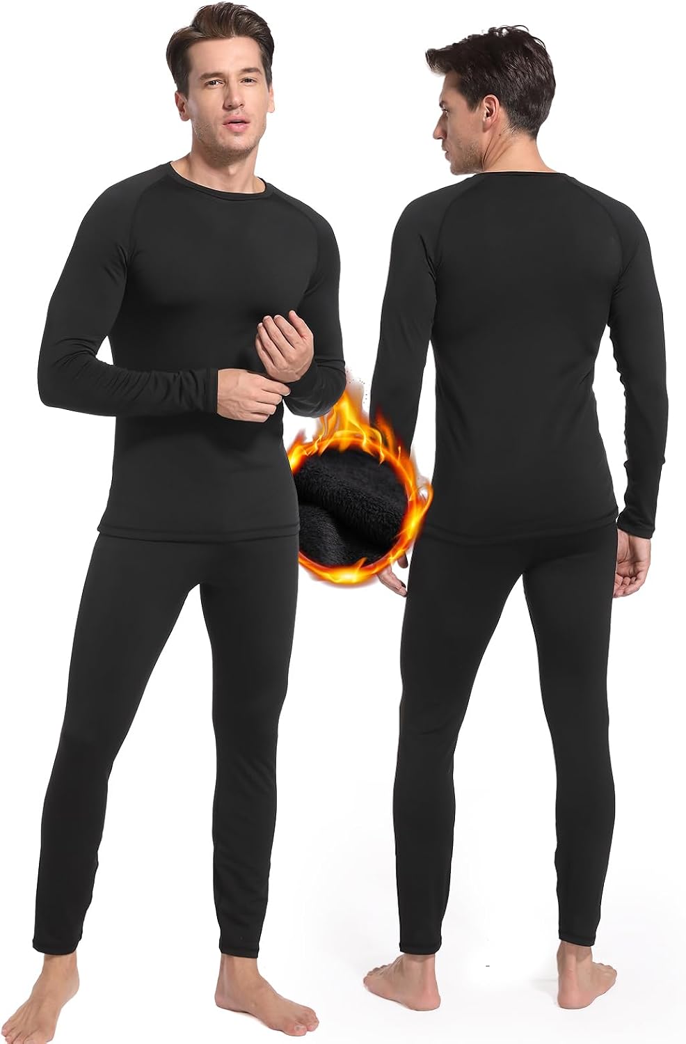 Detalle de Homord Intimo termico uomo completo manica lunga per sport 🩲