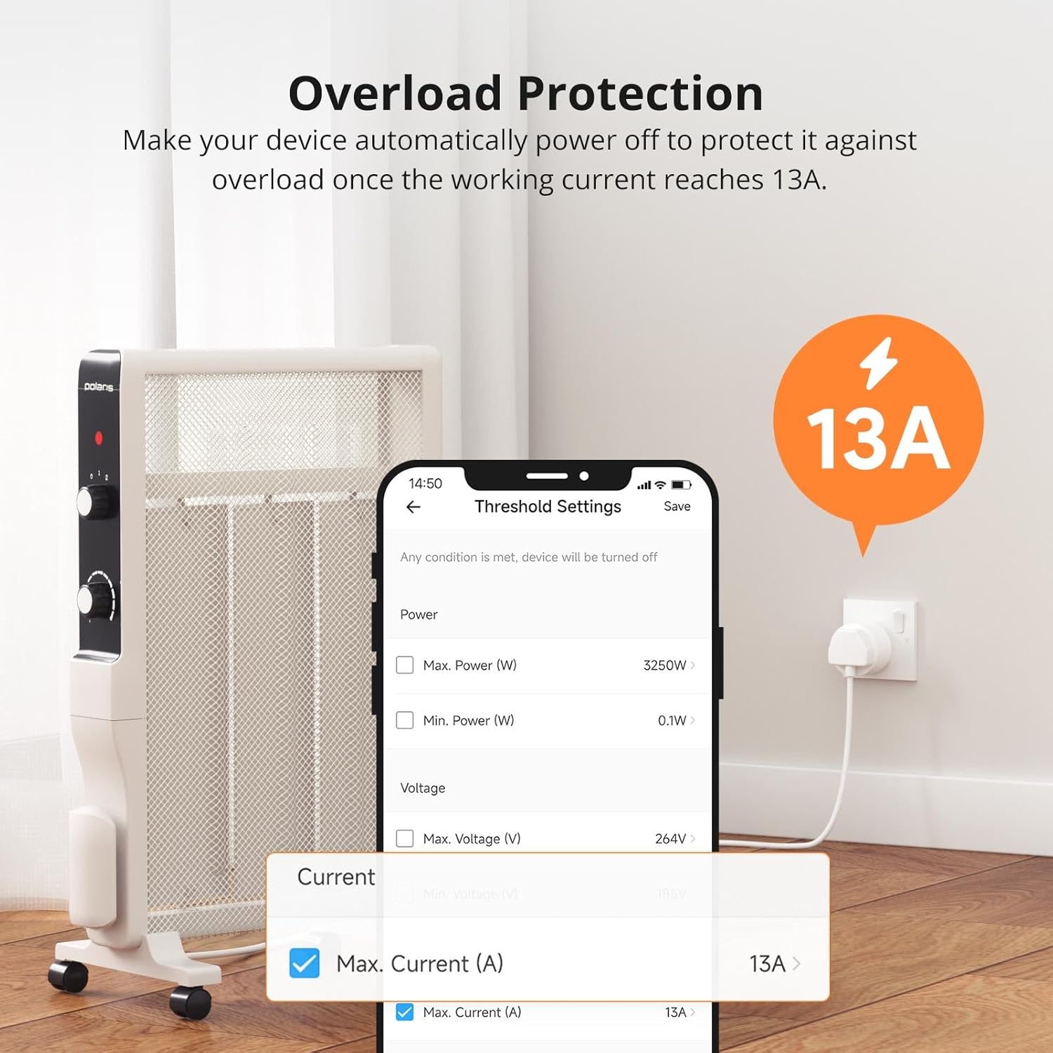 Thumbnail 2 de SONOFF S60TPG WiFi Smart Plug: Mini Socket with Energy Monitoring and Voice Control