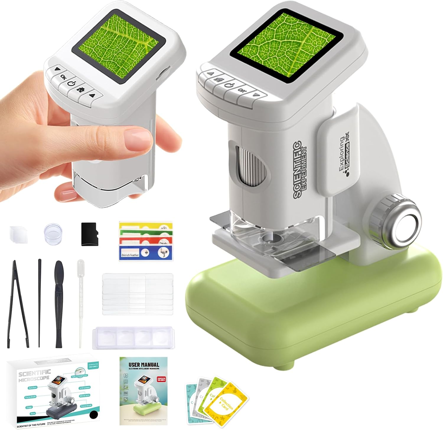 Detalle de Umisu Mini Portable Digital Microscope 120–1200x