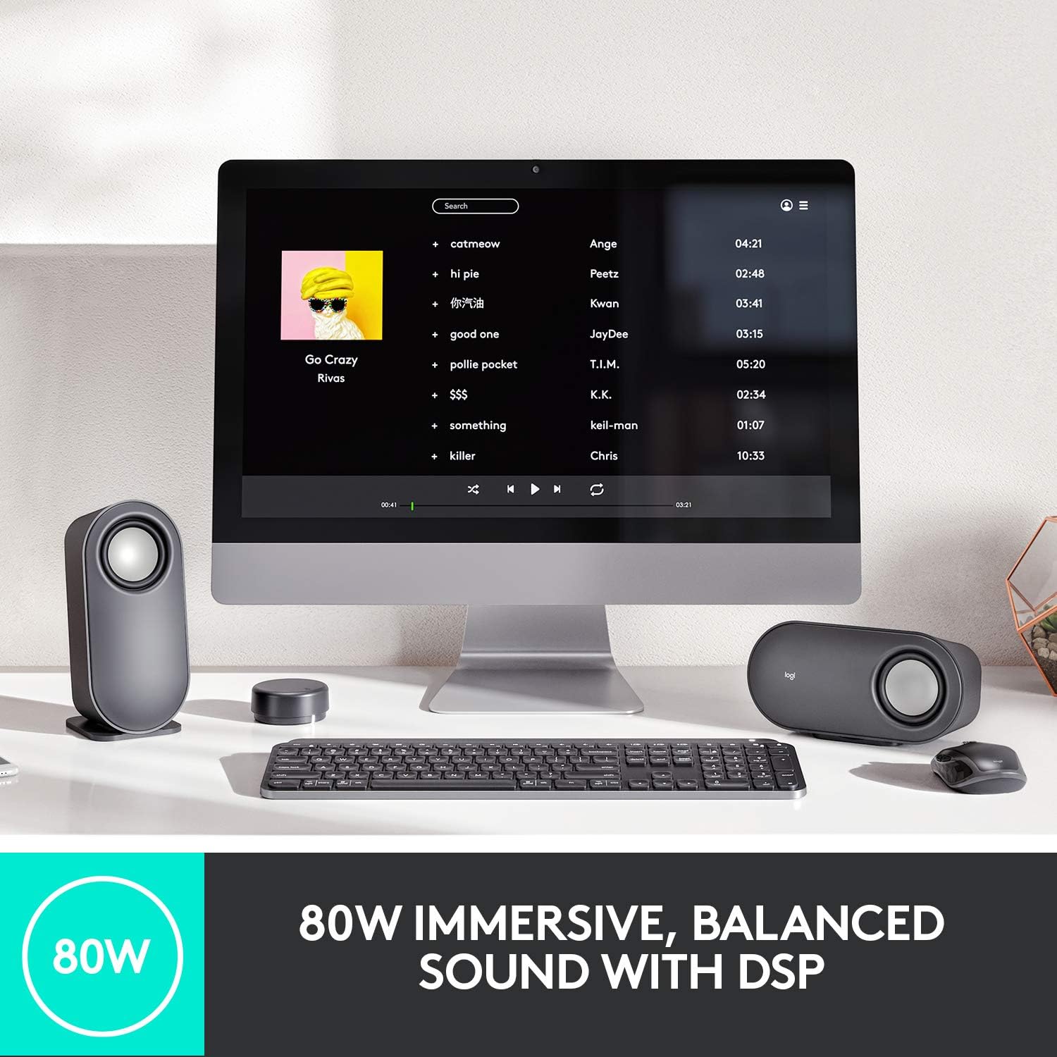 Detalle 2 de Logitech Z407 Bluetooth Computer Speakers with Subwoofer