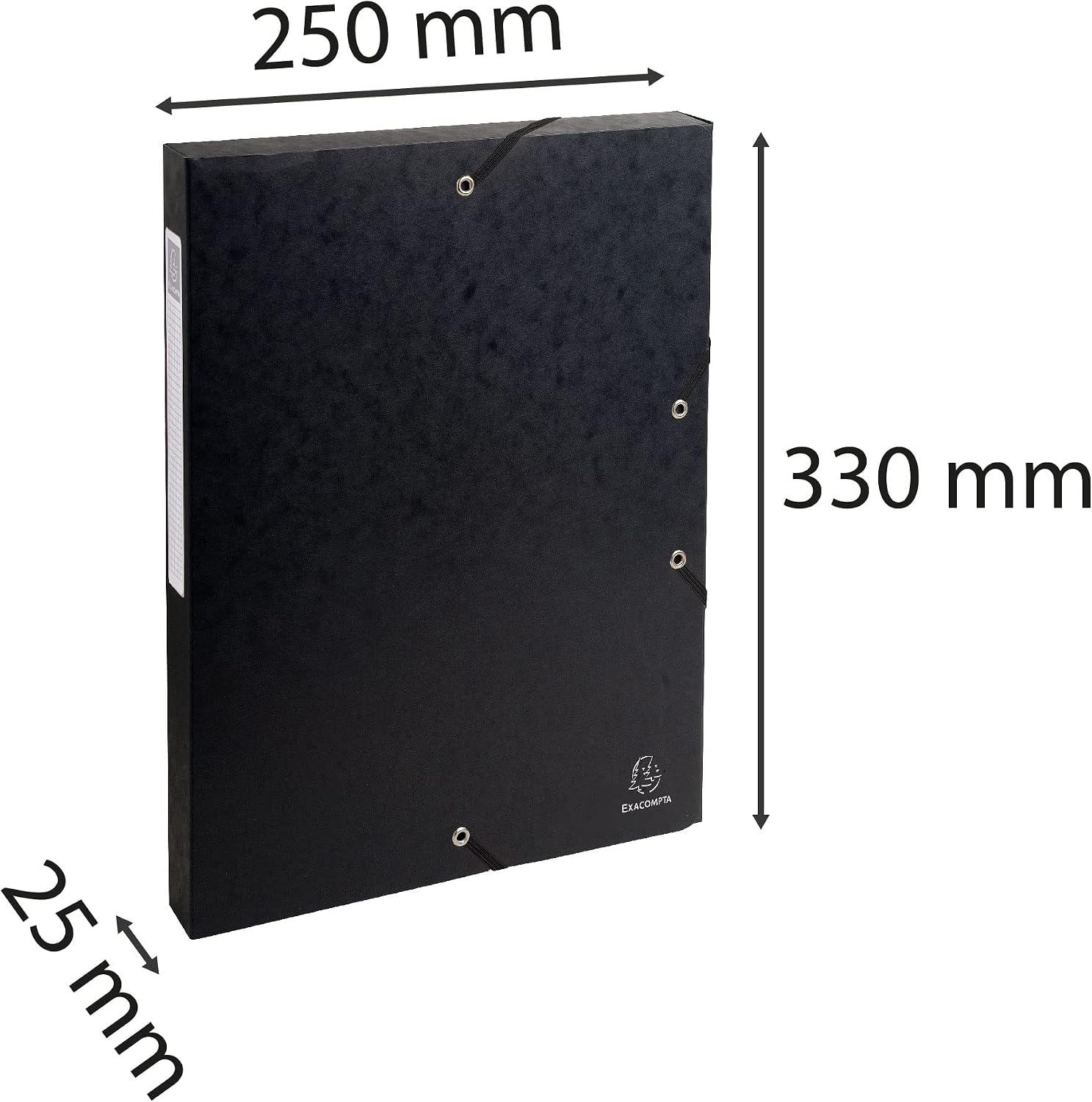 Thumbnail 3 de Exacompta 50301E – 8 boîtes de classement Exabox noir, A4, 25x33 cm