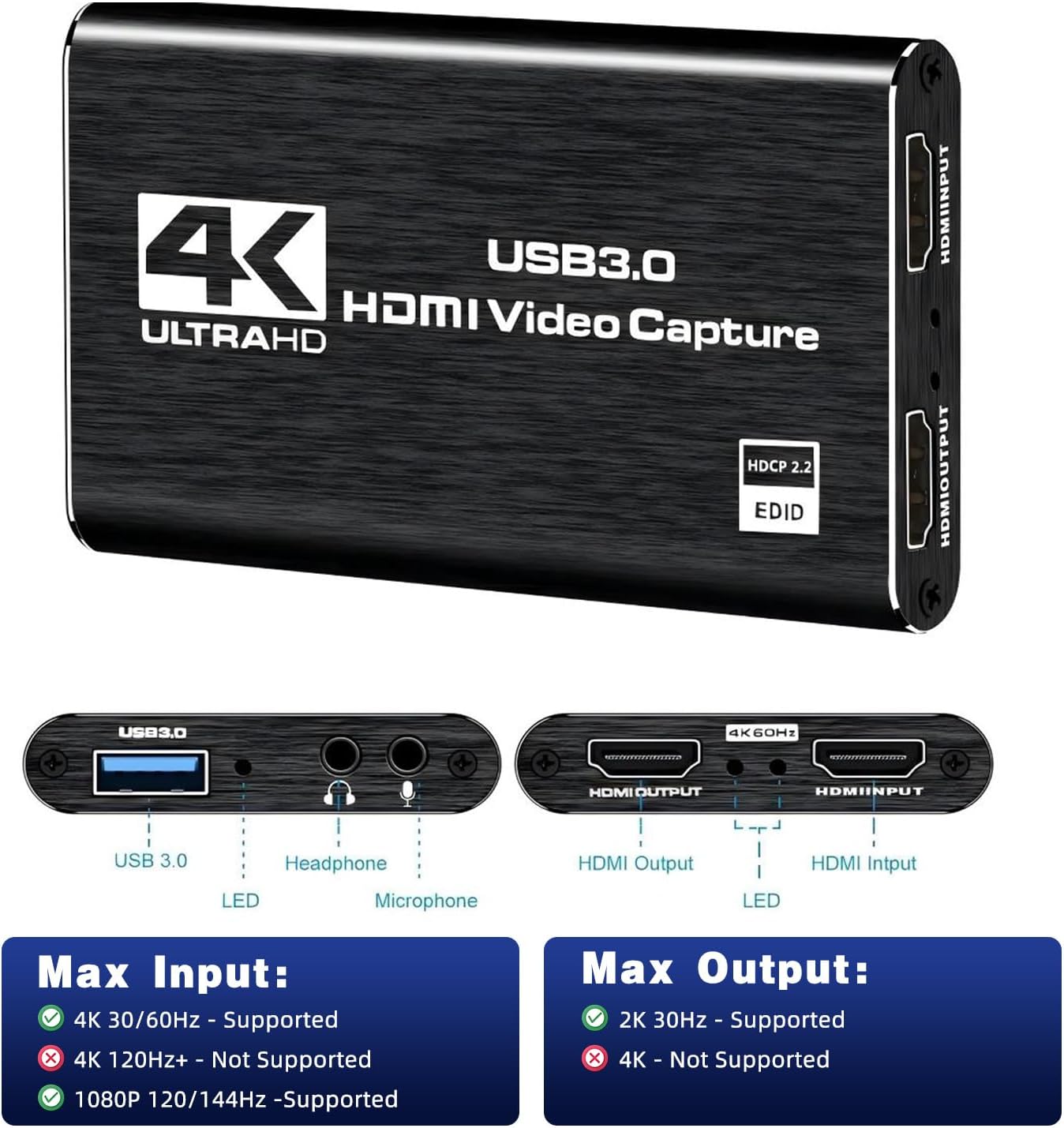 Thumbnail 1 de Capture Card Nintendo Switch 4K HDMI to USB 3.0
