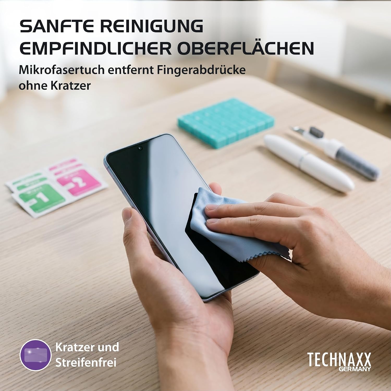 Thumbnail 4 de Technaxx 3-in-1 Reinigungsset TX-333 für In-Ear Kopfhörer & Smartphone