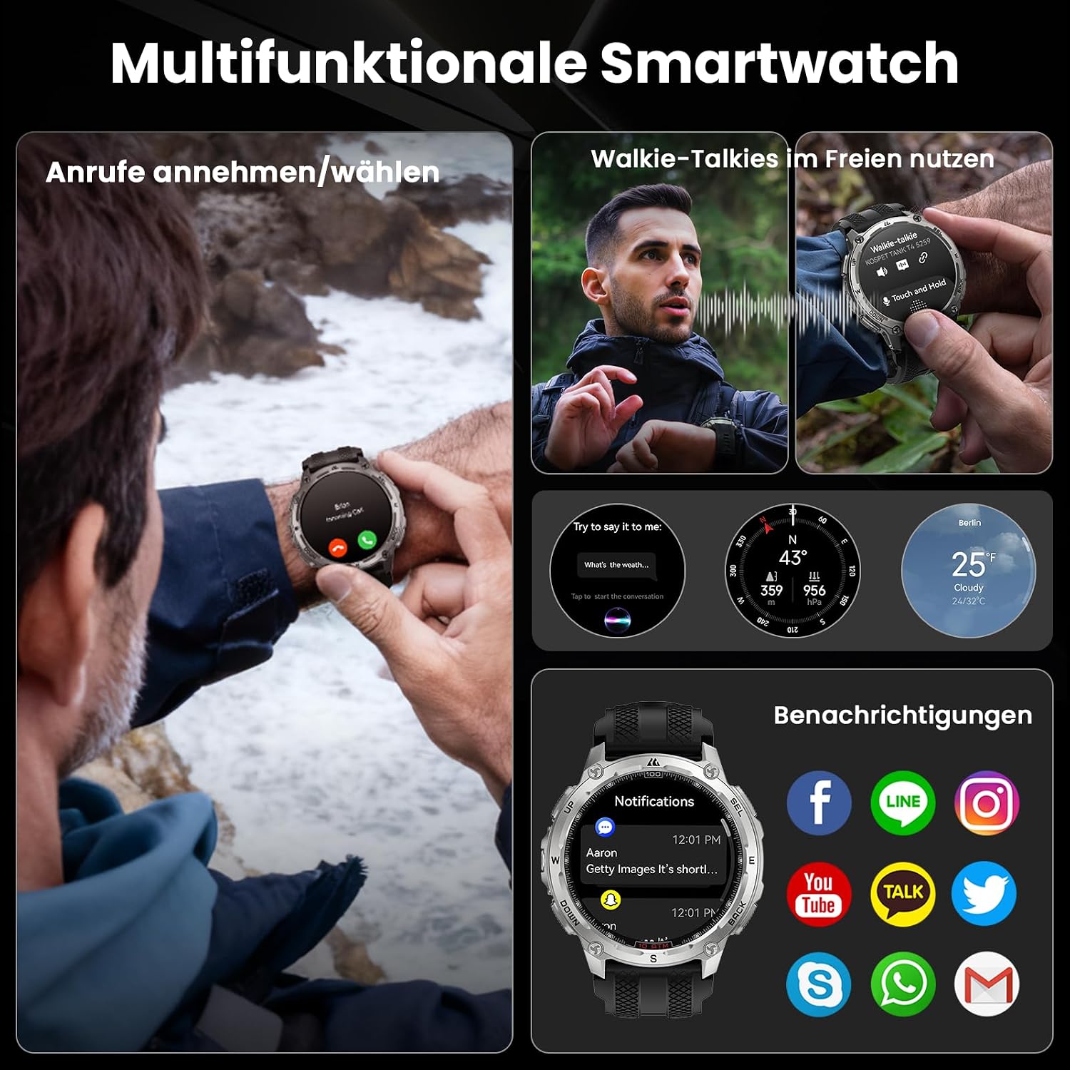 Thumbnail 6 de KOSPET Tank T4 1,43" GPS Smartwatch