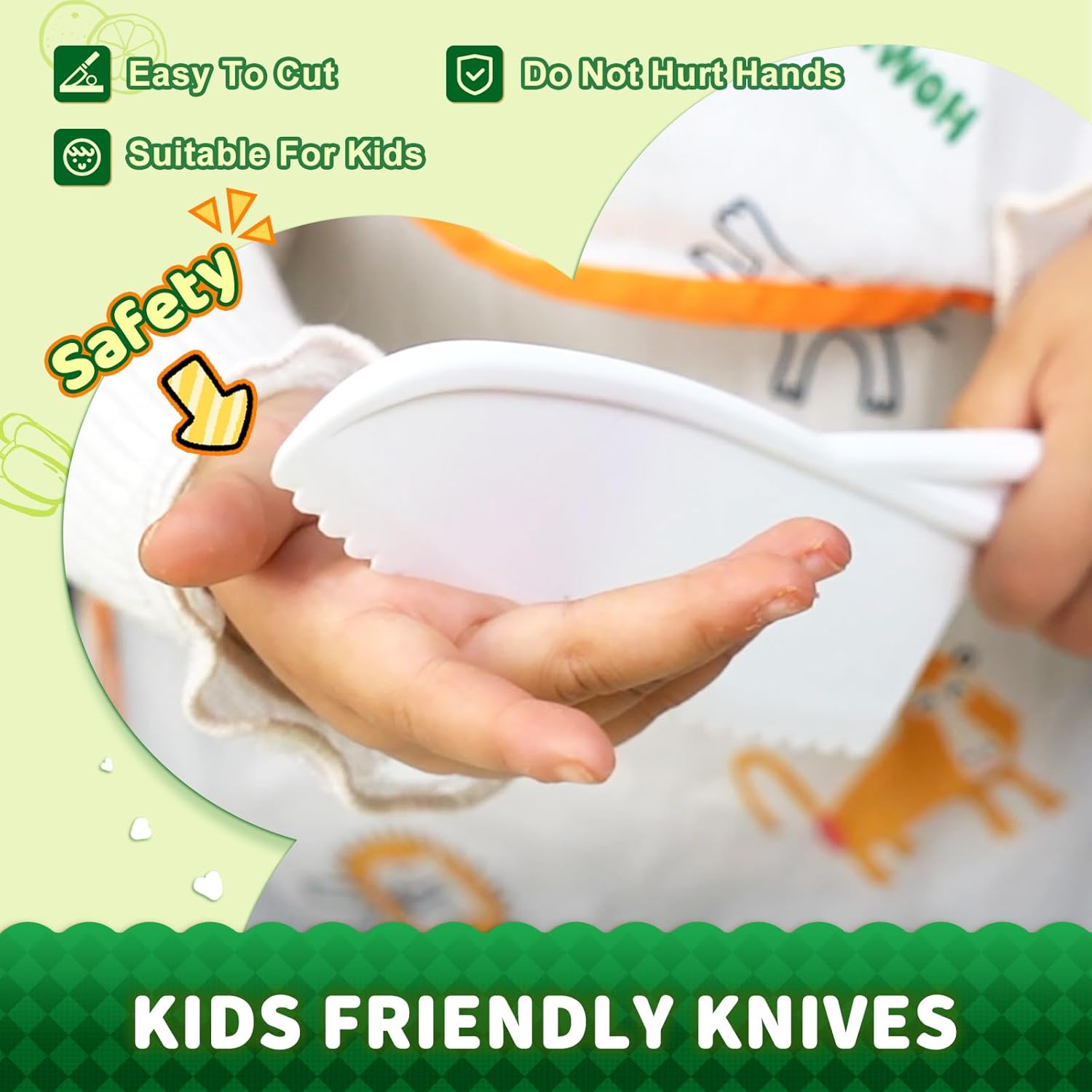 Thumbnail 3 de 13 Pieces Wooden Kids Kitchen Knives – Toddler Safe Set for Real Cooking