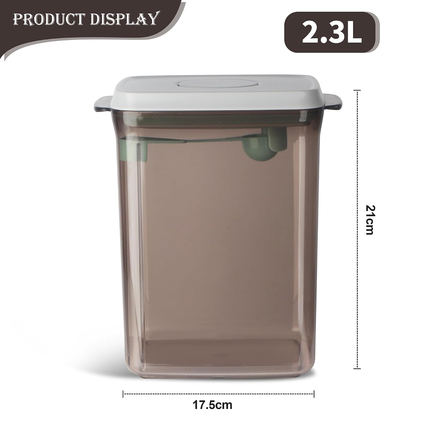 Thumbnail 1 de DUBUOZA Milchpulver Aufbewahrungsbox 2300 ml – mit integriertem Löffel, BPA-frei, Weithalsöffnung 11 cm