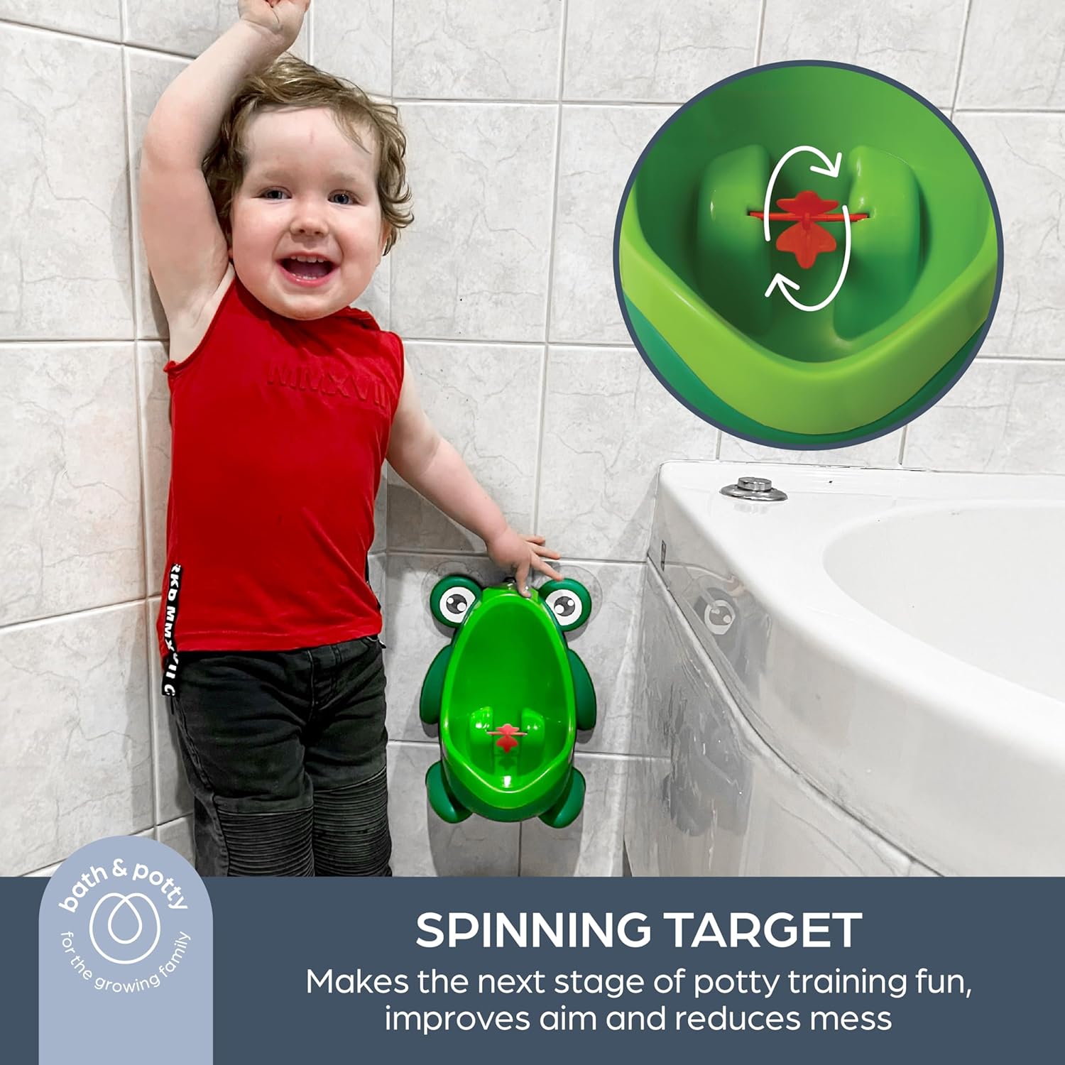 Thumbnail 1 de Dreambaby Pee-Pod Frog Urinal: A practical toddler toilet training helper