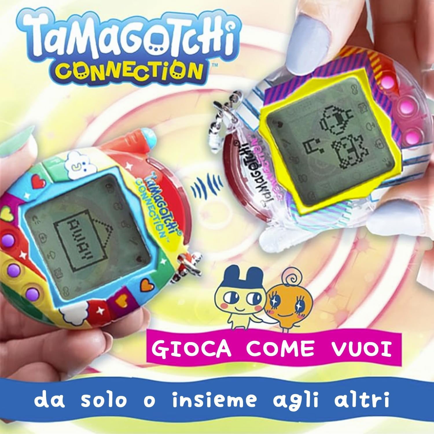 Thumbnail 3 de Bandai Tamagotchi Connection Neon Planet – Animale Virtuale Interattivo con Infrared e Schermo Grande