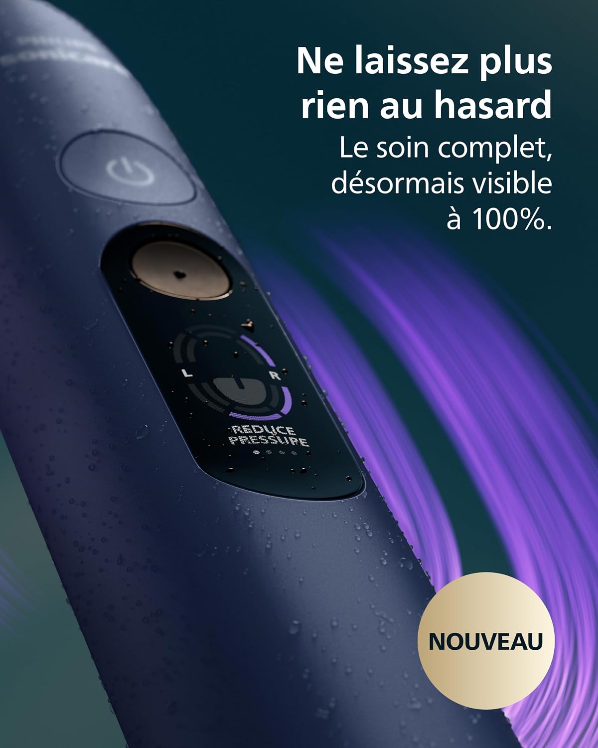 Detalle 2 de Philips Sonicare DiamondClean 8500 HX8515/13 sonische tandenborstel met druksensor