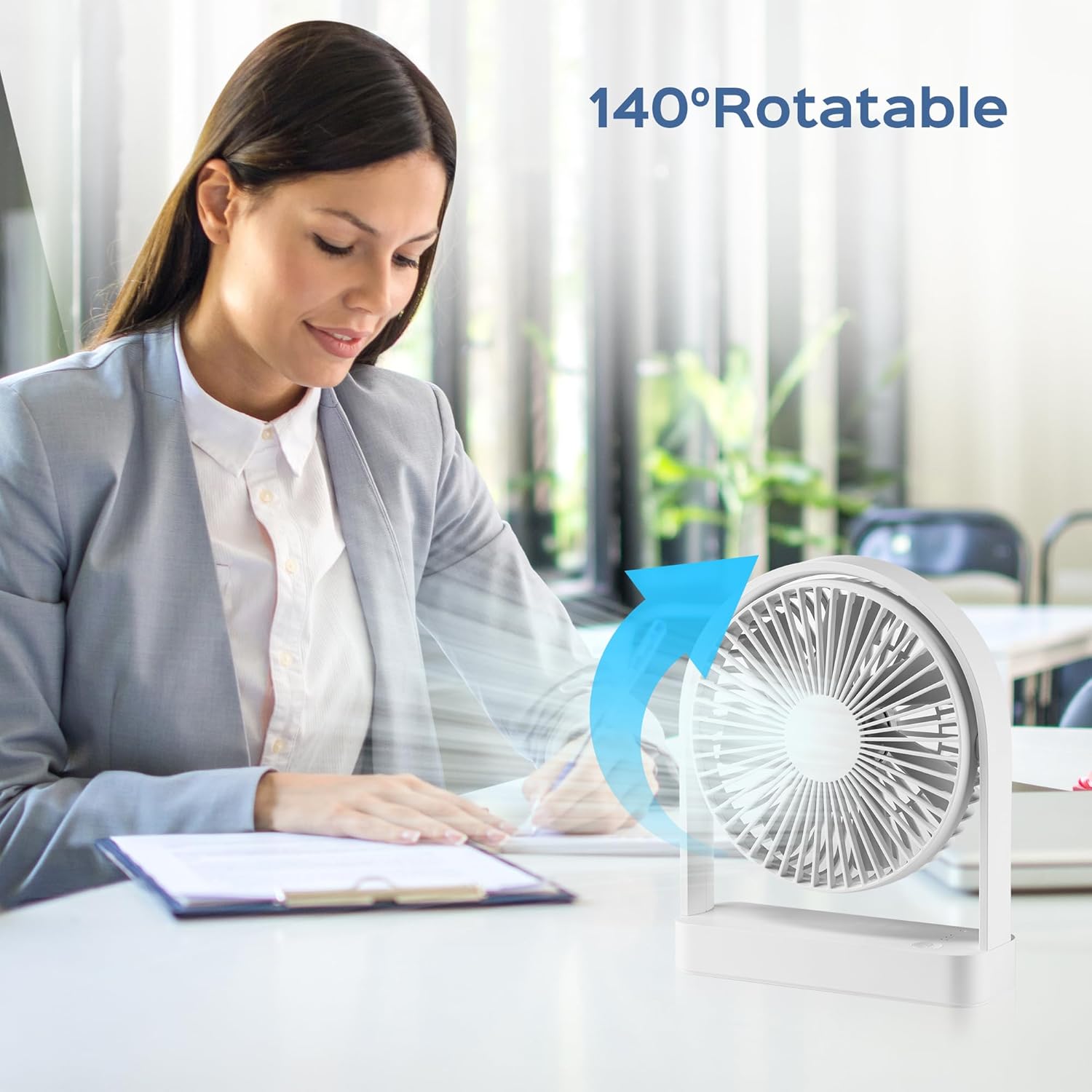 Thumbnail 4 de Yaoledly Magnetic Cruise Ship Fan: Portable USB-C Desk Fan with Strong Magnetic Base