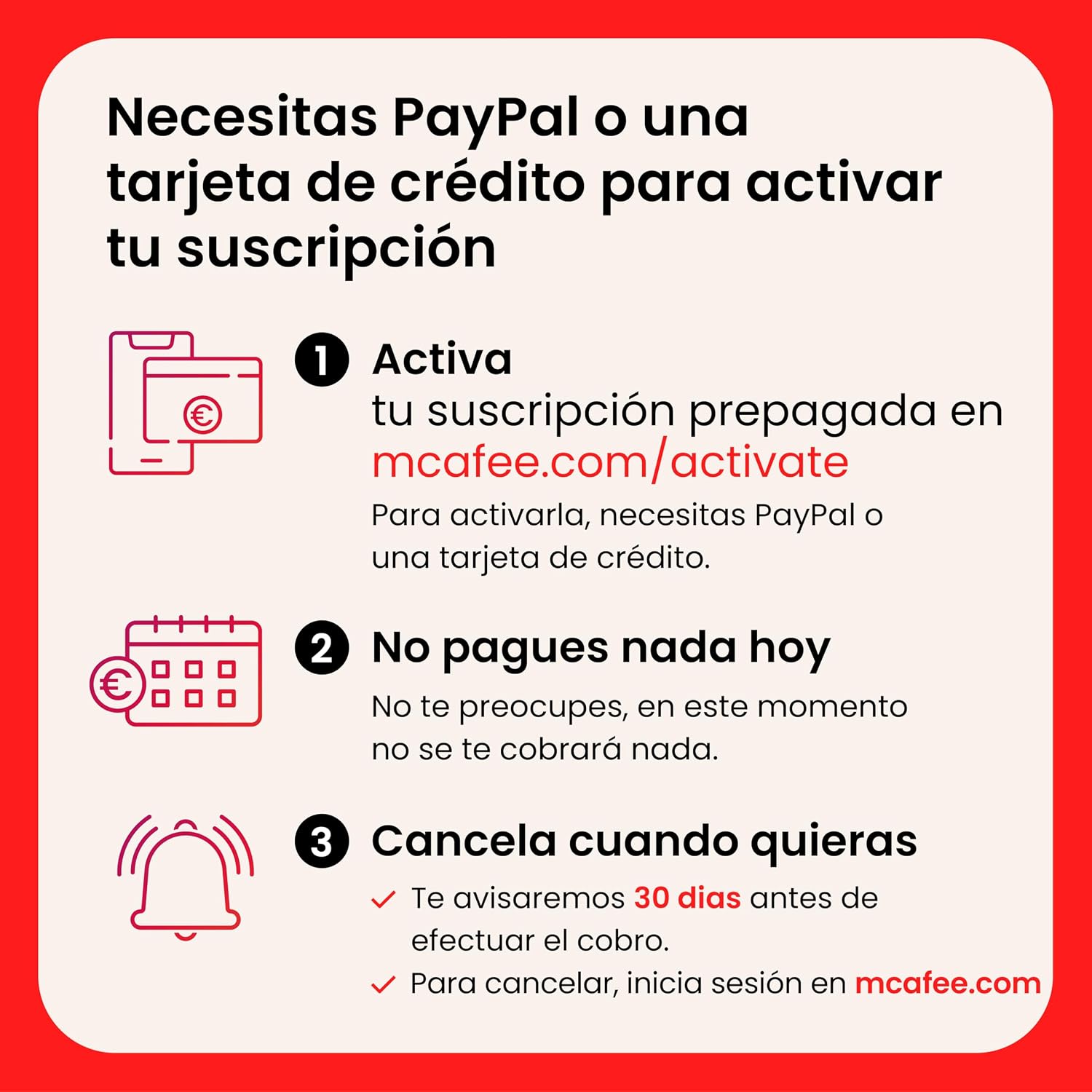 Detalle de McAfee+ Premium Individual 2026 📈