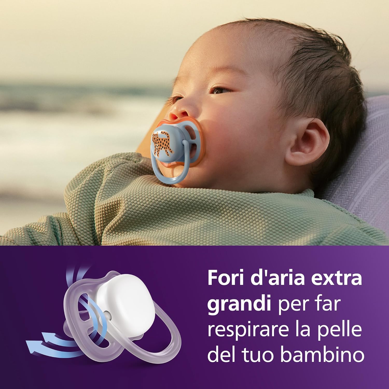 Thumbnail 1 de Philips Avent Ultra Air Day & Night Ciuccio 0‑6 mesi – Set da 4, tettarella ortodontica e modello fluorescente