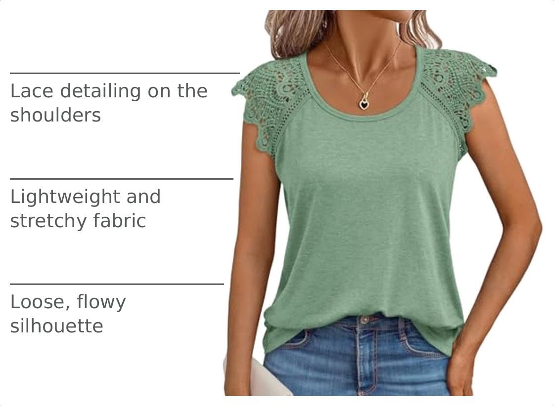 Thumbnail 3 de AUTOMET Lace Summer Tee Cap Sleeve 2026