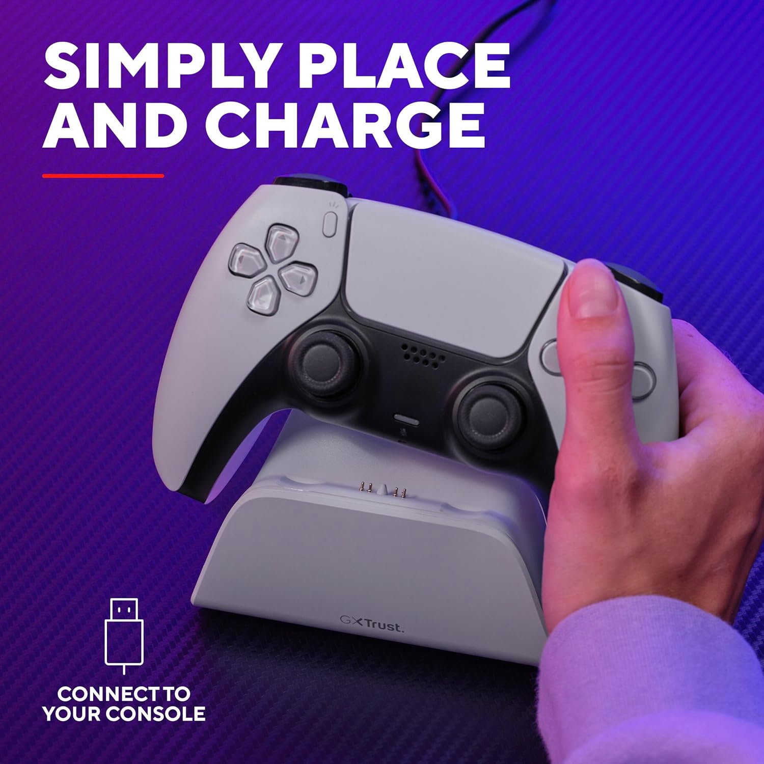 Thumbnail 2 de Trust GXT 255W Chargeur manette PS5