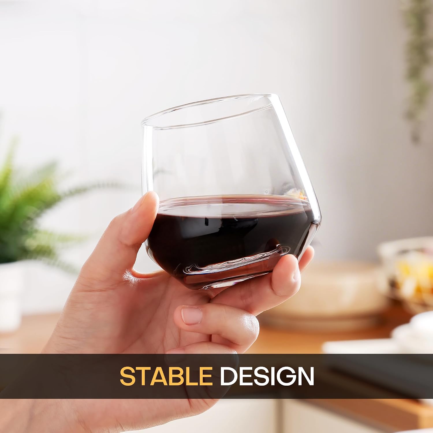 Detalle 2 de OUWO Stemless Wine Glasses 13.5 oz