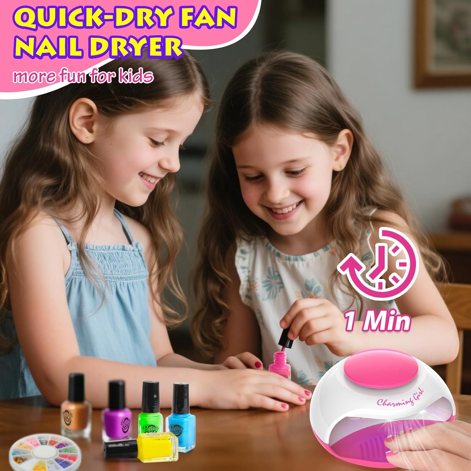 Thumbnail 1 de LemonDream Kids Nail Polish Sets – Fun, Safe DIY Nail Art Kit for Girls Aged 7–12