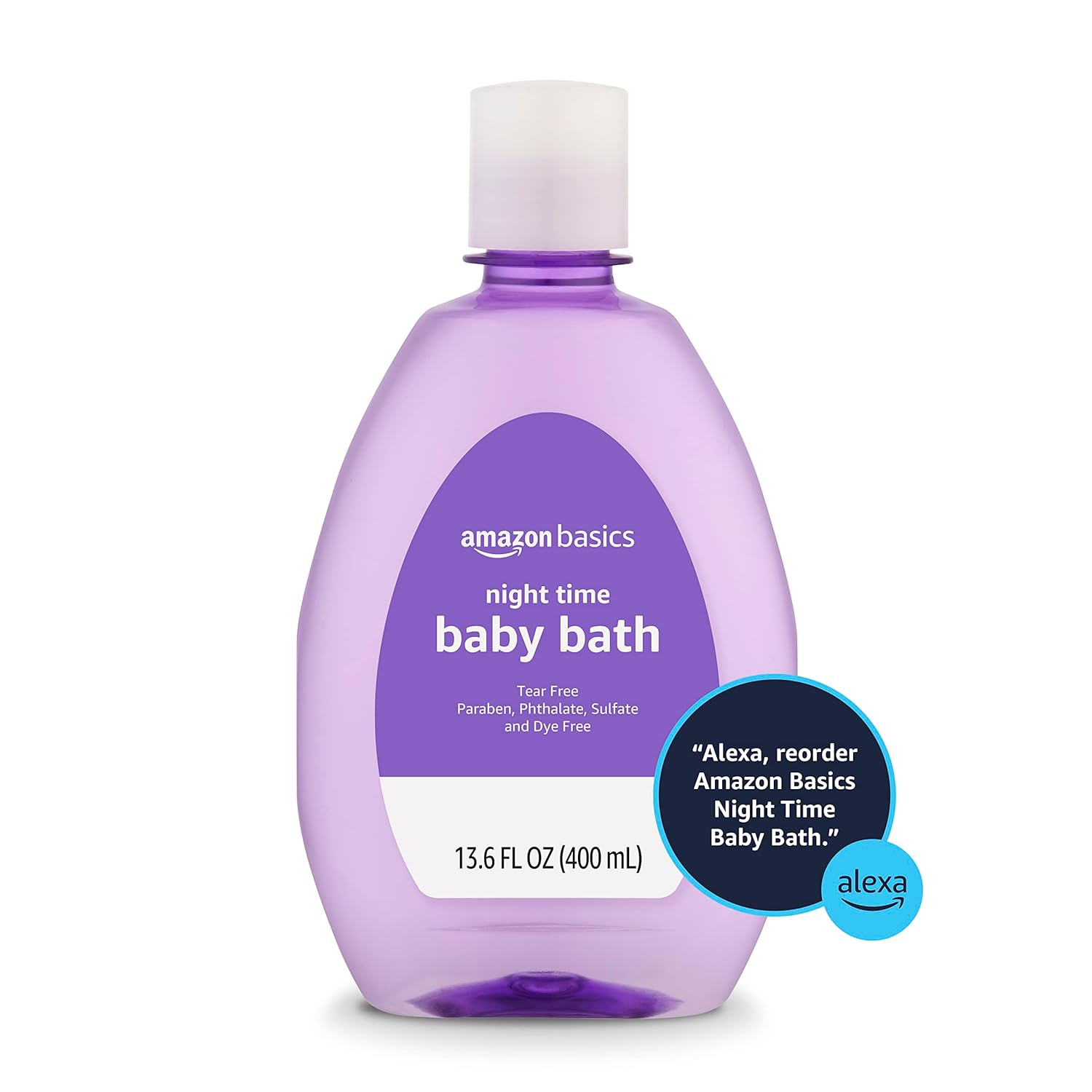 Detalle de Amazon Basics Night-Time Baby Bath 13.6 fl oz