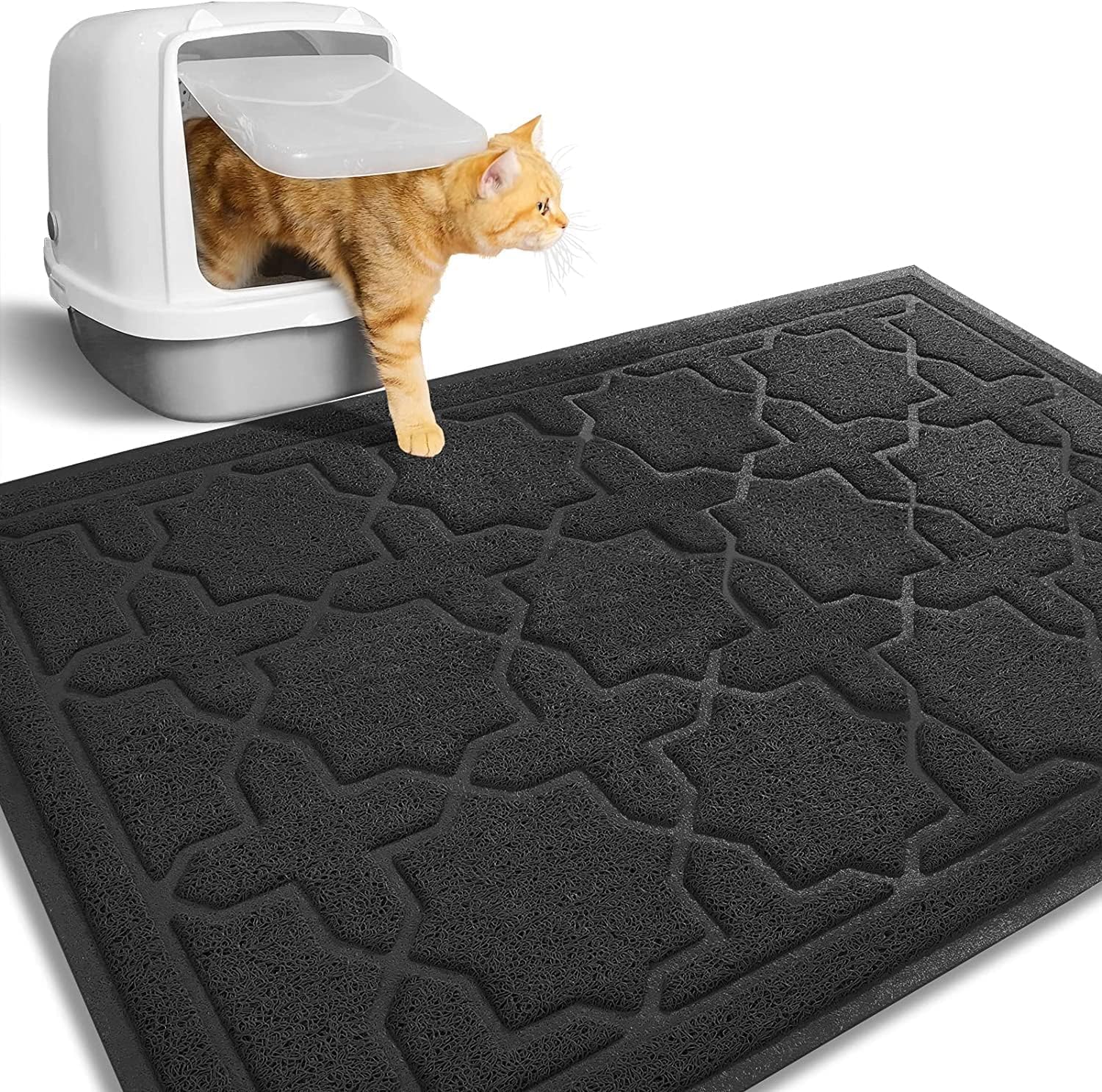 Detalle de Yimobra Katzenstreu Matte 90 x 60 cm Katzentoilette Vorleger