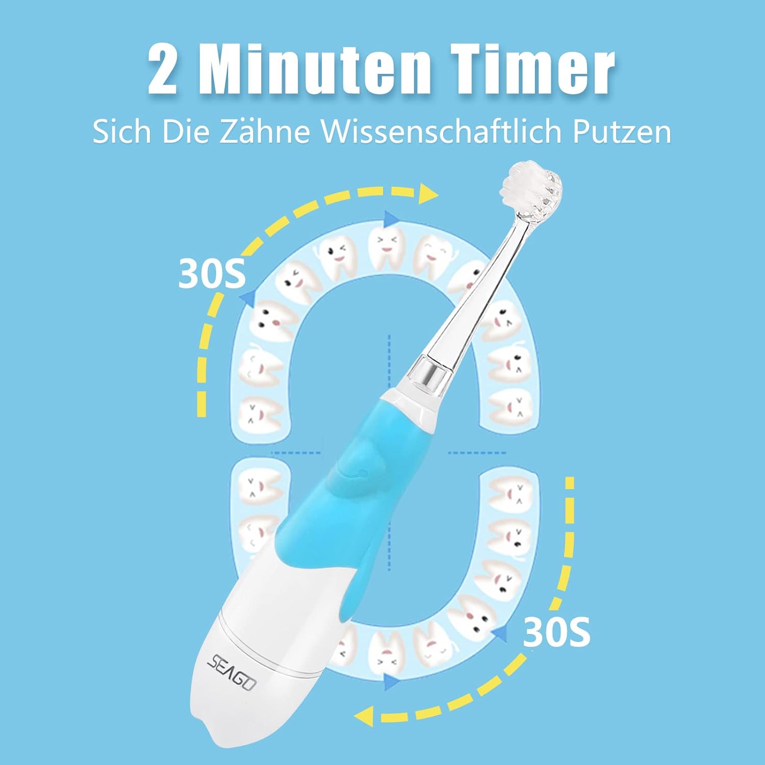 Thumbnail 3 de Seago SG-513 Elektrische Kinderzahnbürste 0–3 Jahre