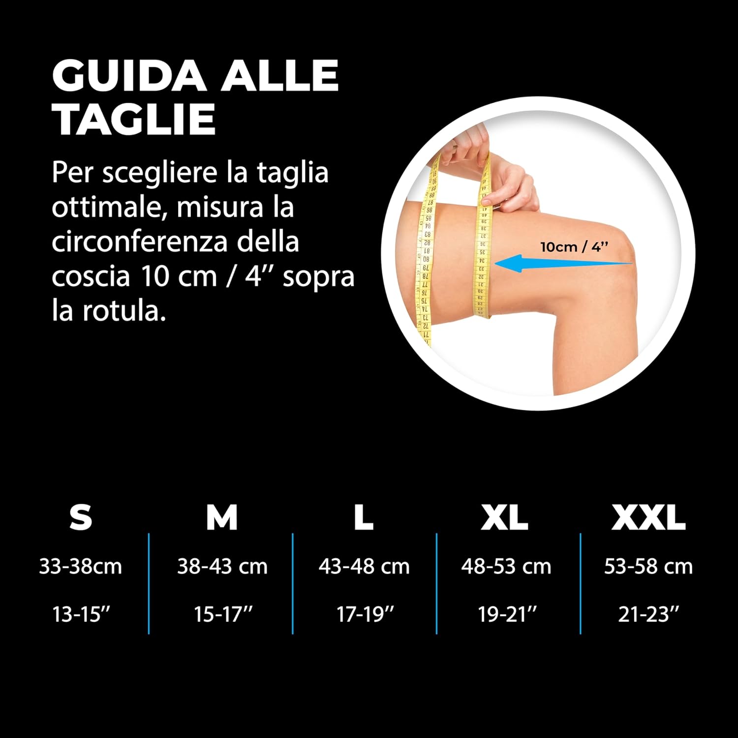 Detalle 2 de VITTO Ginocchiera Ortopedica L per corsa e palestra