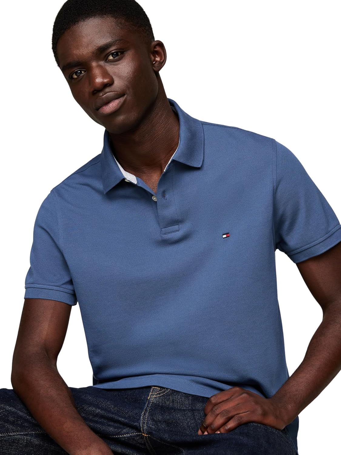 Thumbnail 2 de Tommy Hilfiger Herren Poloshirt Kurzarm 1985 Regular Fit – schlichtes Smart-Casual-Design mit Bio-Baumwolle