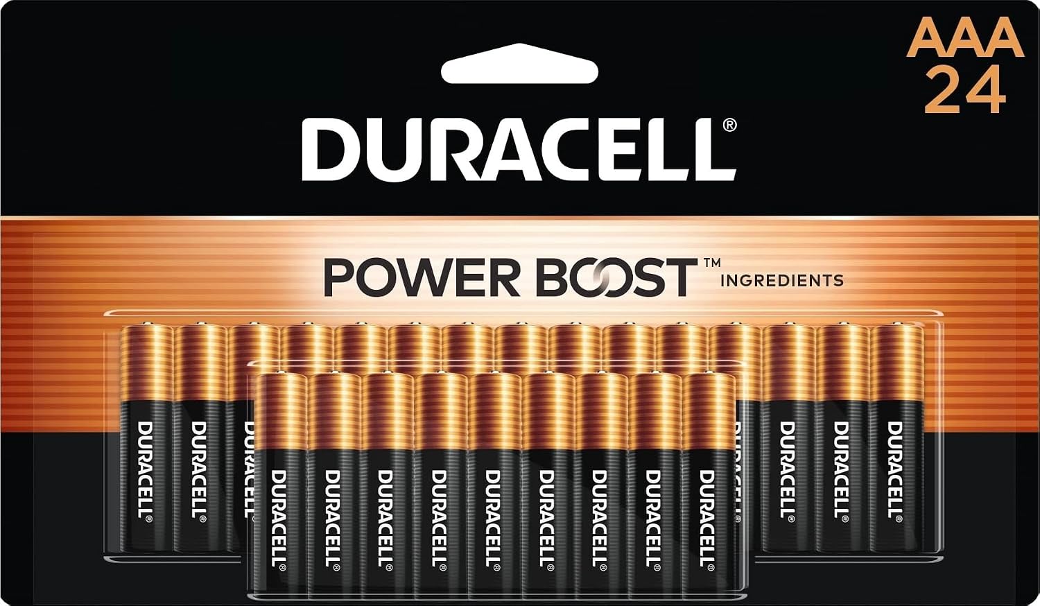 Detalle de Duracell Coppertop AAA Batteries, 24 Count — 12-Year Shelf Life