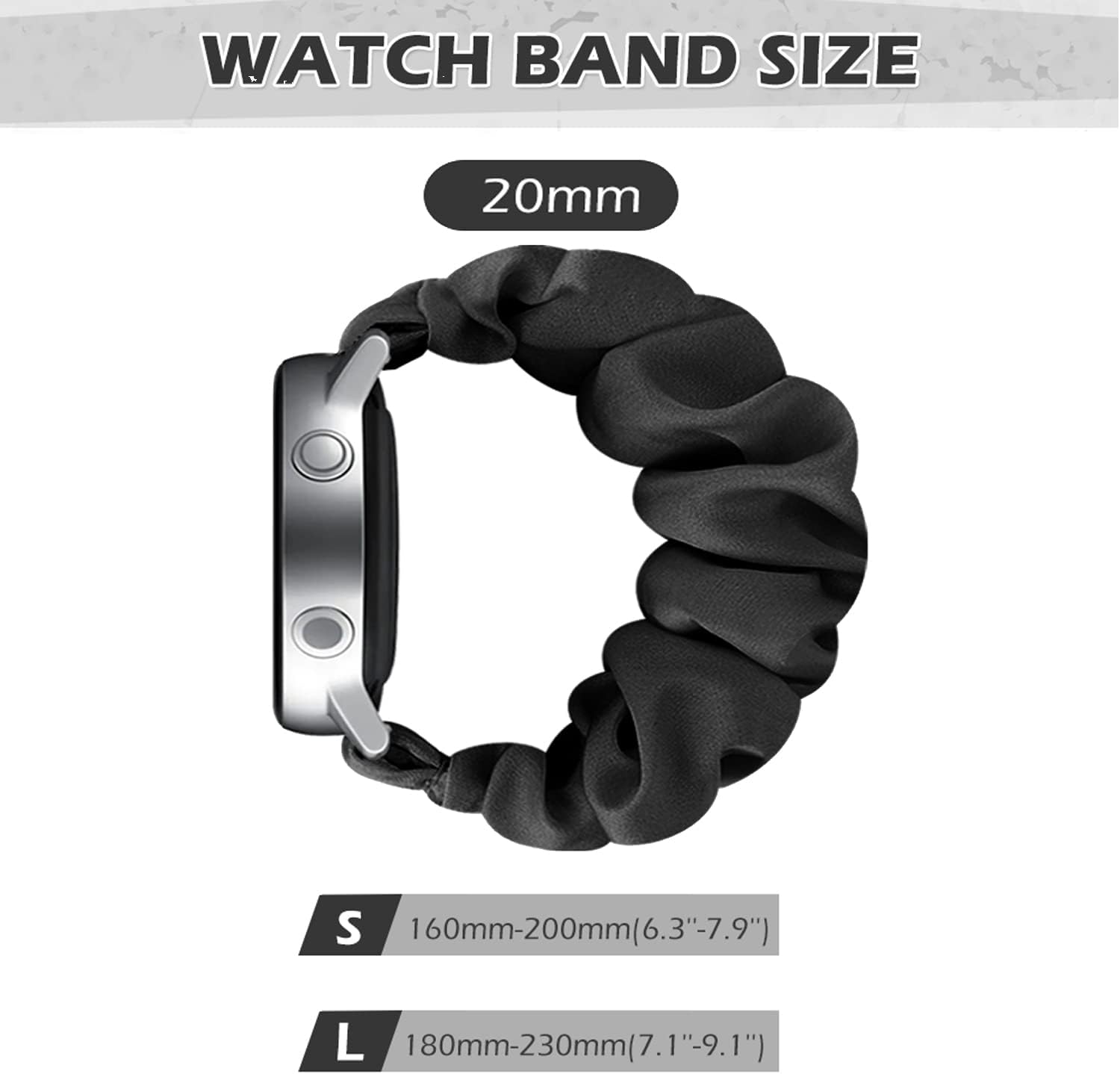 Detalle 2 de DKGKOO Scrunchie 20mm Strap for Women