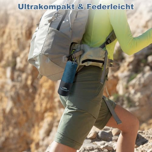 Thumbnail 7 de Lorymachy Mikrofaser-Handtuch 100x200 cm – schnelltrocknendes Fitness- und Strandtuch, 250 GSM, Petrolblau