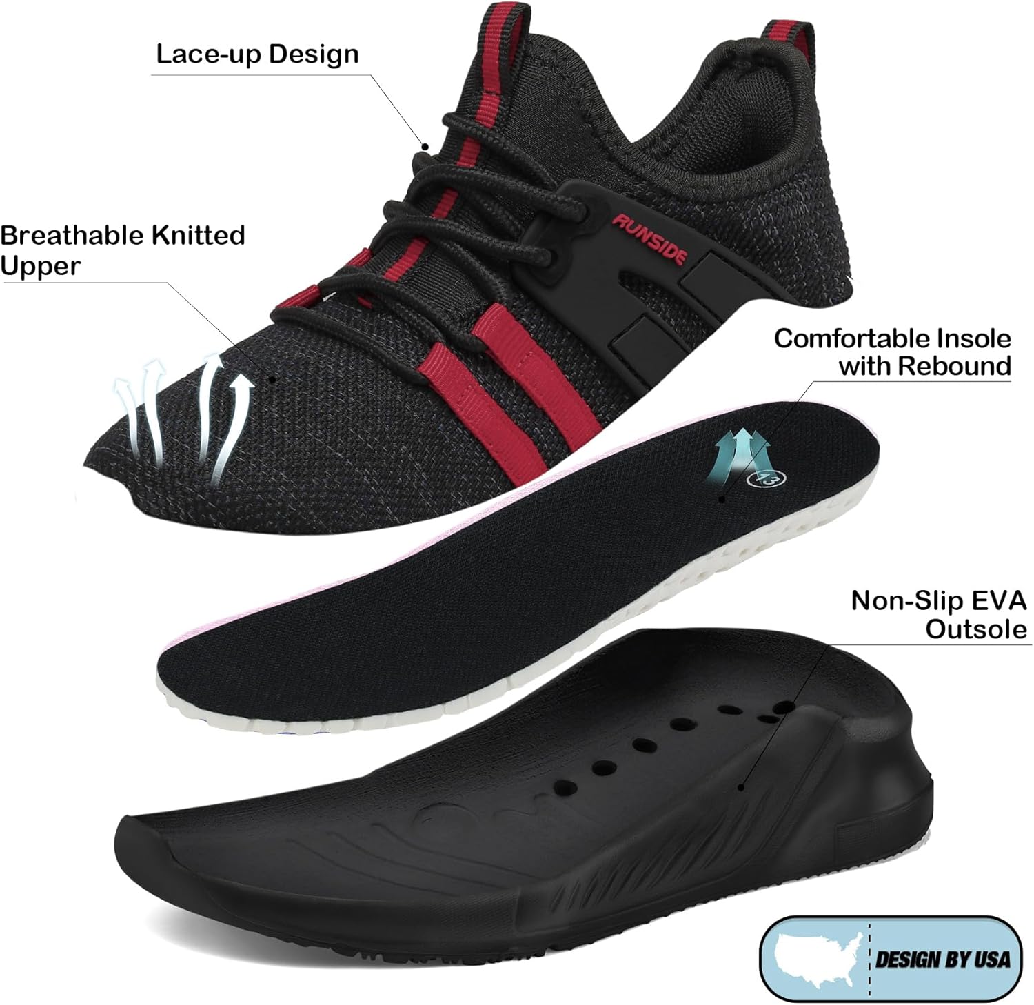 Thumbnail 4 de RUNSIDE Kids: Lightweight, Breathable Tennis Shoes for Boys and Girls
