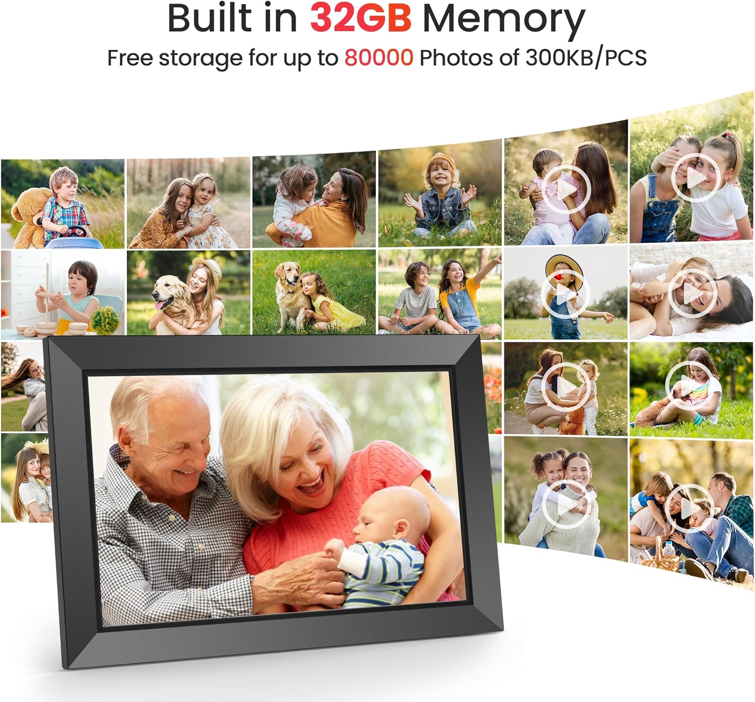 Thumbnail 3 de FRAMEO Digitaler Bilderrahmen 10,1" IPS 32GB 🖼