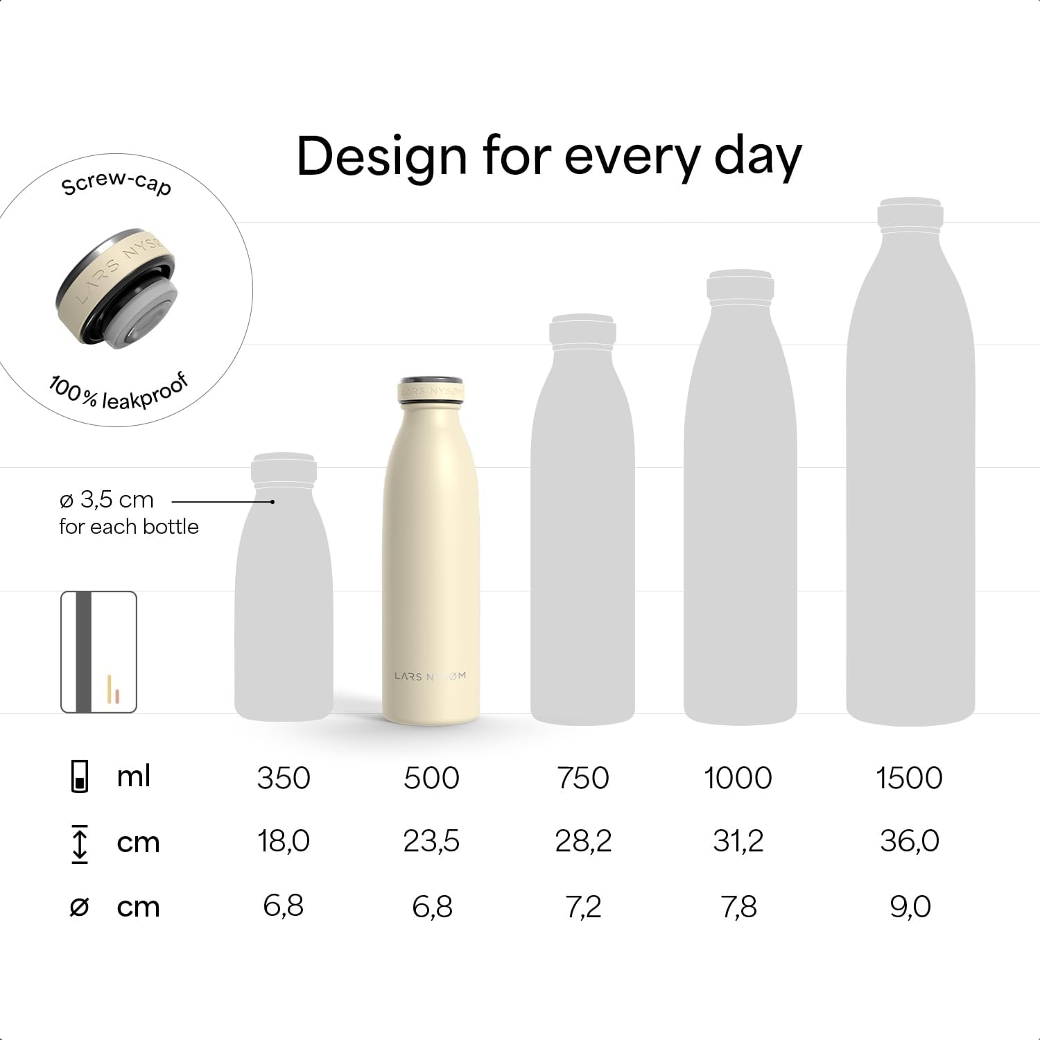 Thumbnail 3 de LARS NYSØM Ren 500ml insulated bottle