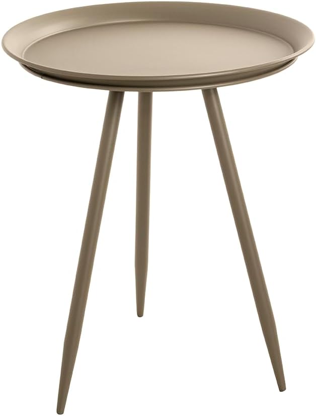 Detalle 2 de HAKU Tavolino bronzo in metallo – Ø 38 cm, altezza 47 cm, stile moderno