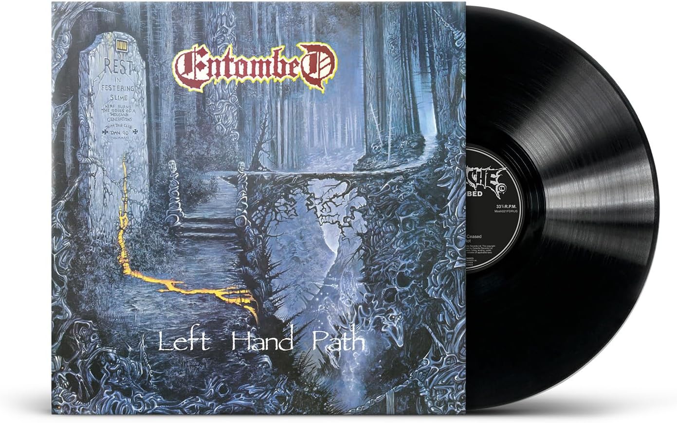 Detalle de Earache Records Left Hand Path Vinyl Album by Entombed, FDR Remastered
