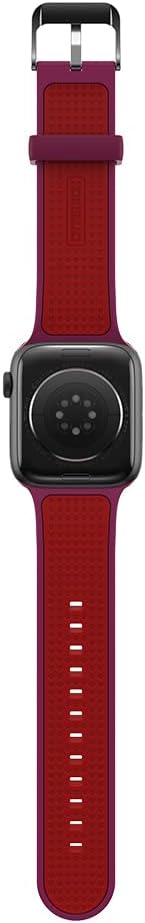 Detalle 2 de OtterBox Bracelet de montre intelligent 42 mm Noir en silicone – Compatible Apple Watch Series 6, Galaxy Watch 4 et Versa 3