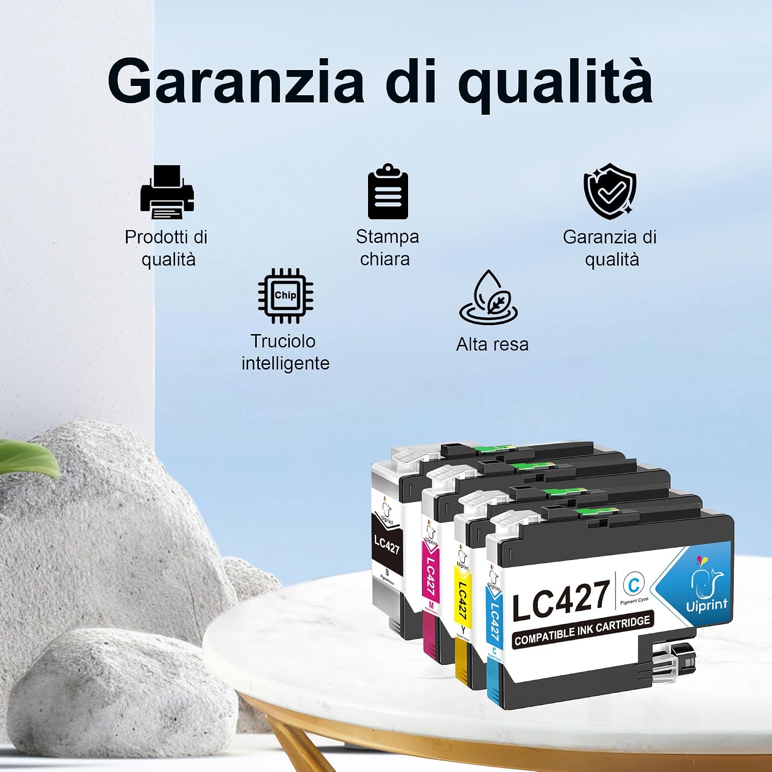 Detalle 1 de Uiprint LC427 4 cartucce per Brother