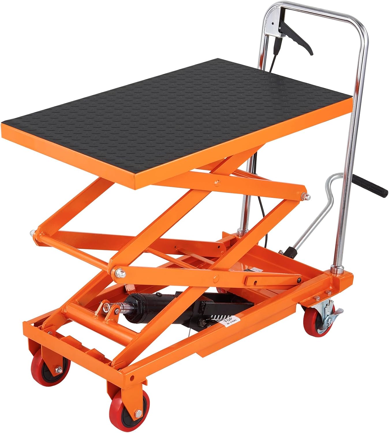 Detalle 2 de VEVOR Hydraulic Lift Table Cart, 50-Inch