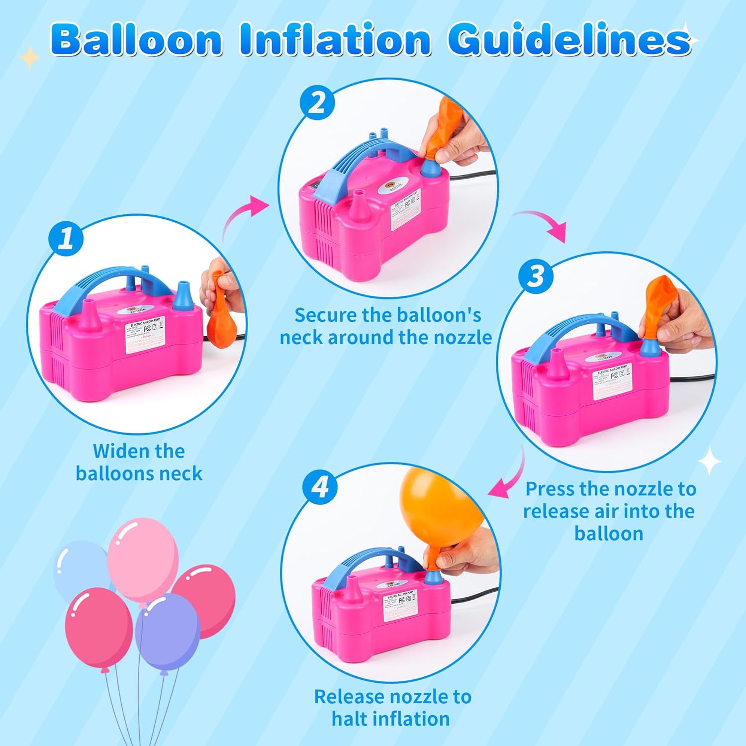 Thumbnail 3 de Nulink Electric Balloon Pump 600W 🎈