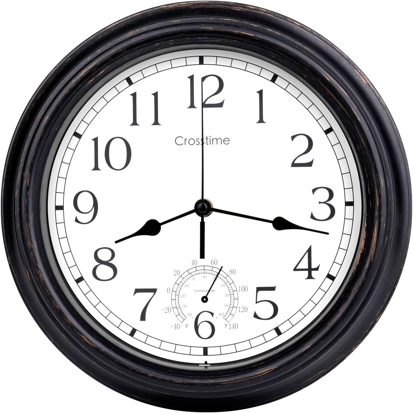 Detalle 1 de Crosstime Outdoor Clock Waterproof with Thermometer