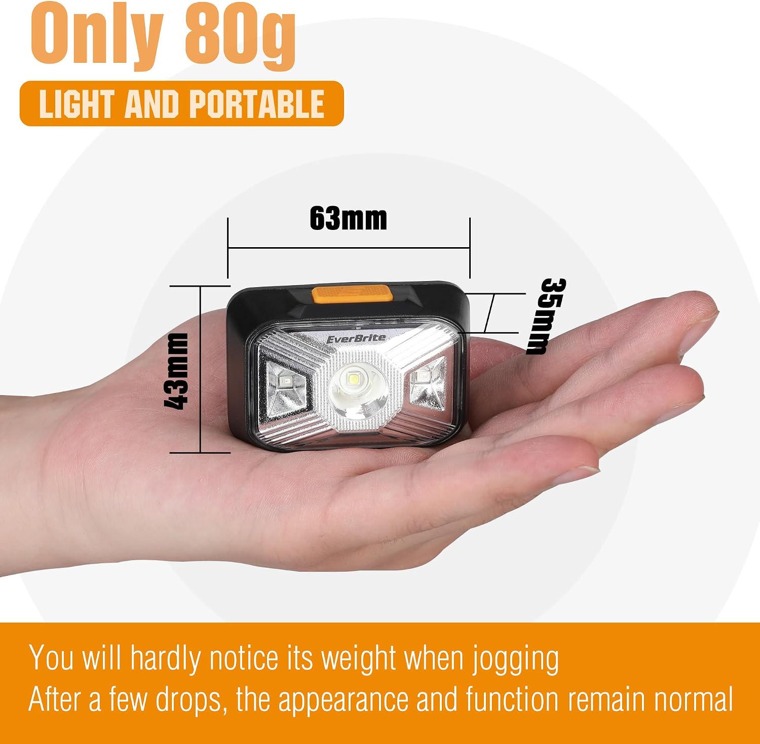 Detalle de EverBrite EverBrite head torch 250 lumens