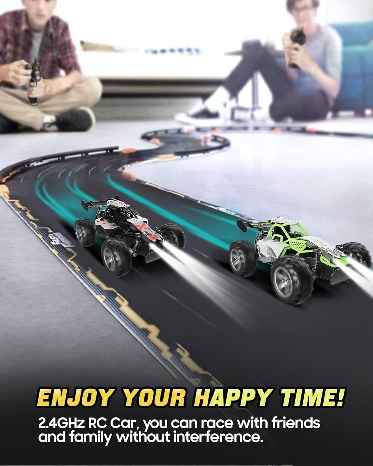 Thumbnail 6 de SZJJX 2.4Ghz Remote Control Monster Truck for Kids (Age 3–7+) with LED Lights, 15+ KM/H