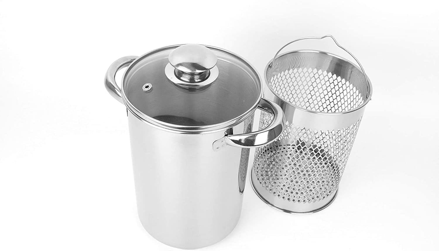Detalle de Spargeltopf Edelstahl 16 cm, 4 l Dampfgarer