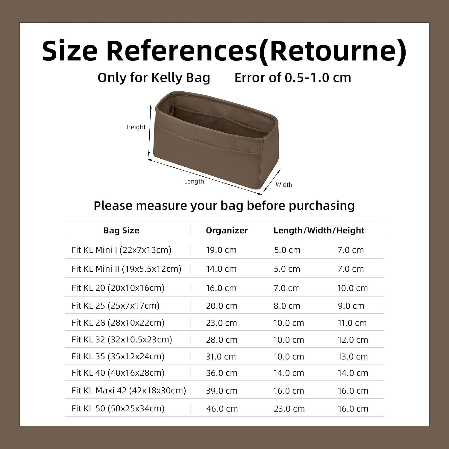 Thumbnail 5 de DGAZ Classic Silk Handbag Organiser