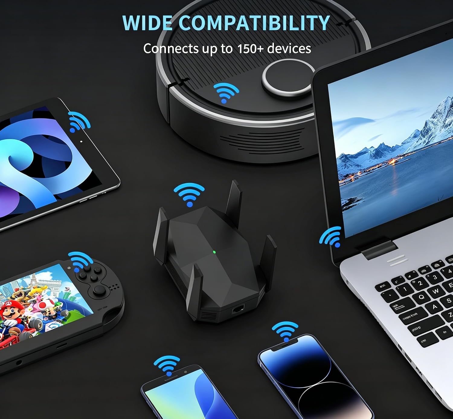 Thumbnail 6 de JoyLantern AX3000 WiFi 6 Extender, Dual-Band 3000 Mbps, Ethernet Port