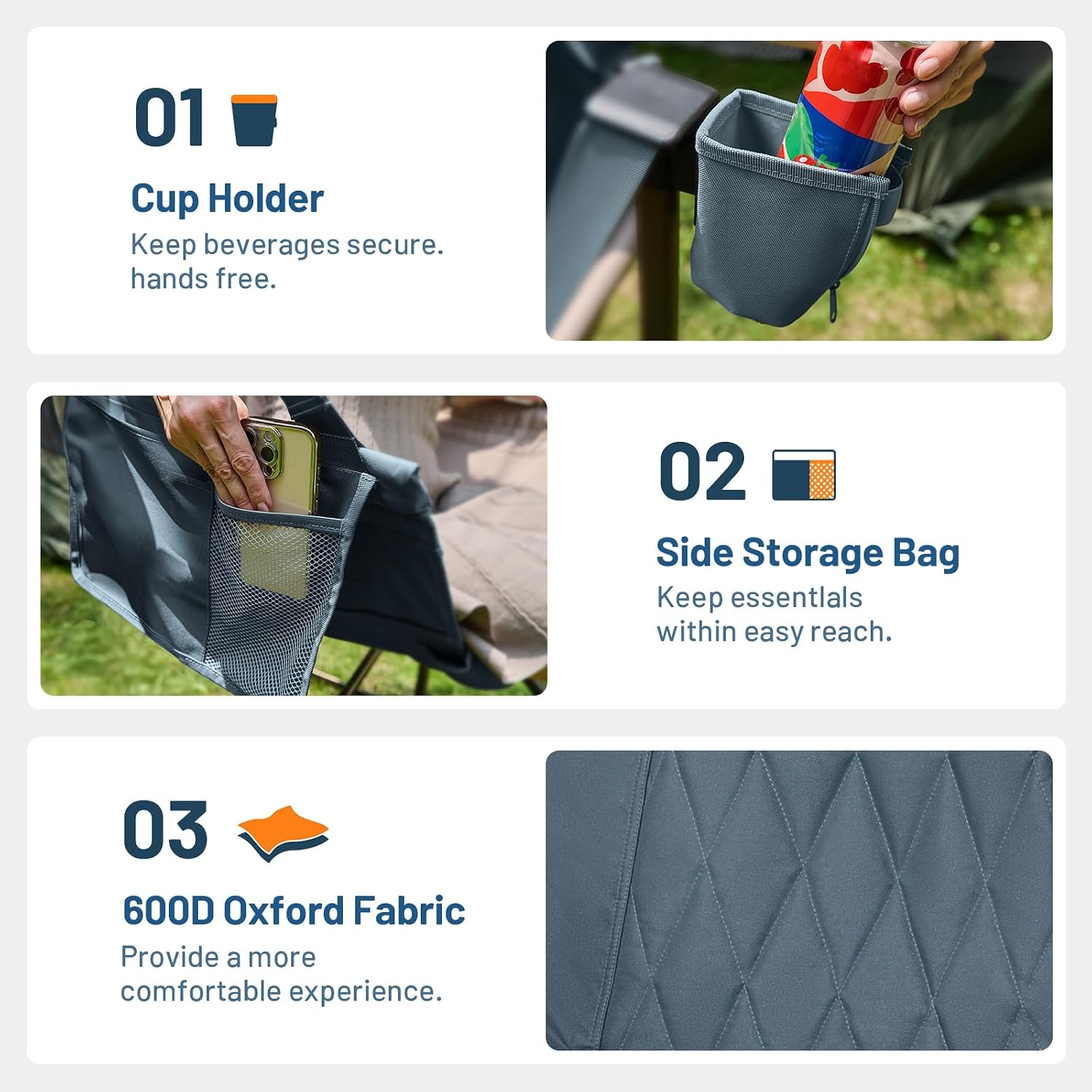 Detalle 2 de TIMBER RIDGE Hammock Camping Chair 350 lb Capacity