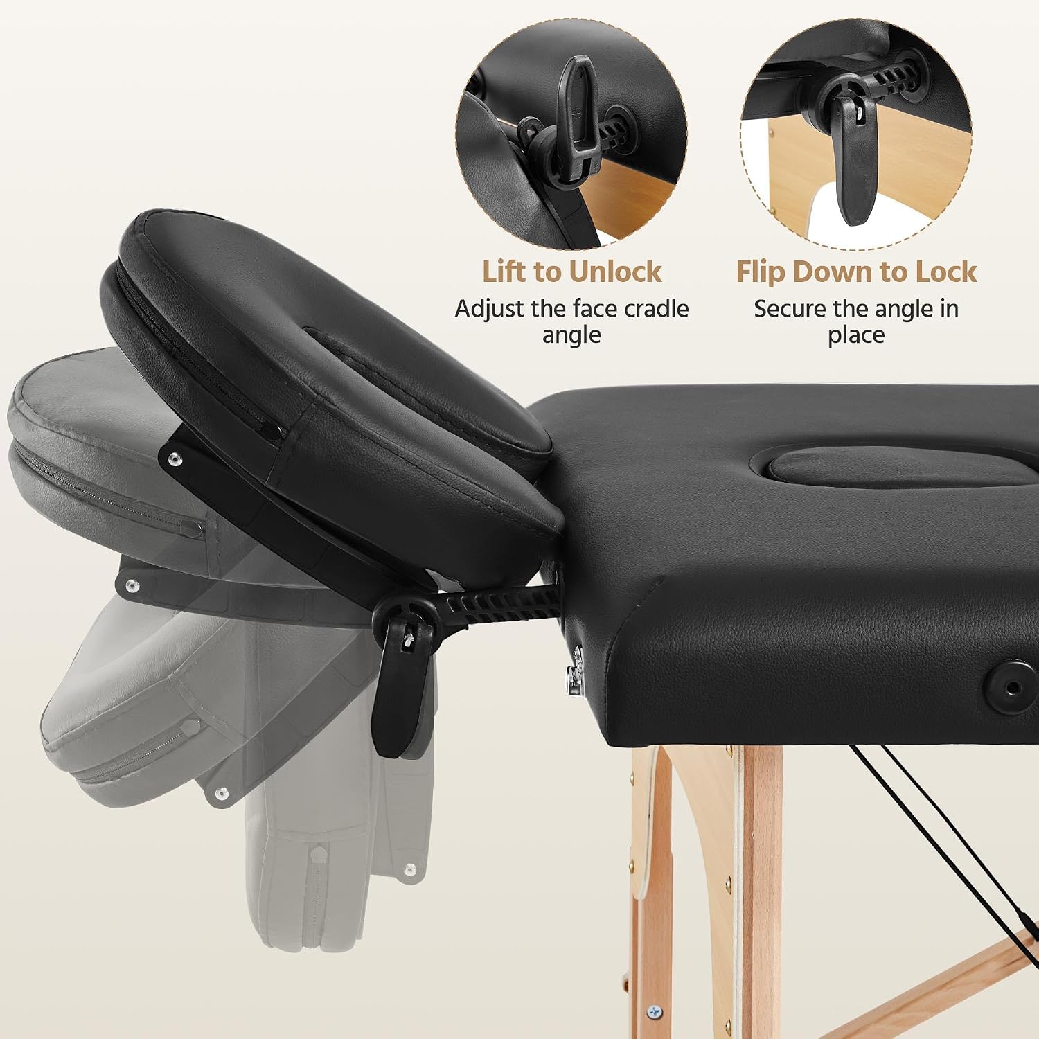 Detalle 1 de Yaheetech Foldable Massage Table, 58 cm