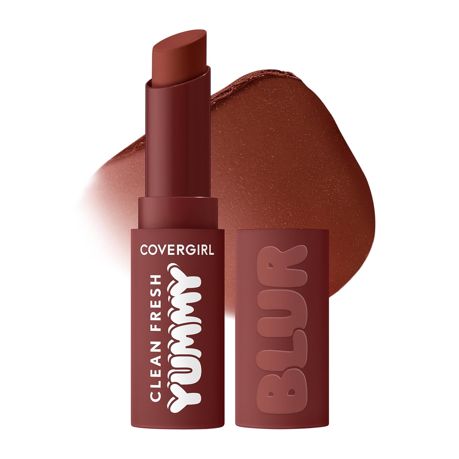 Detalle de CoverGirl Clean Fresh Yummy Blur Lipstick in 180 Hunny Blur (Deep Plum)