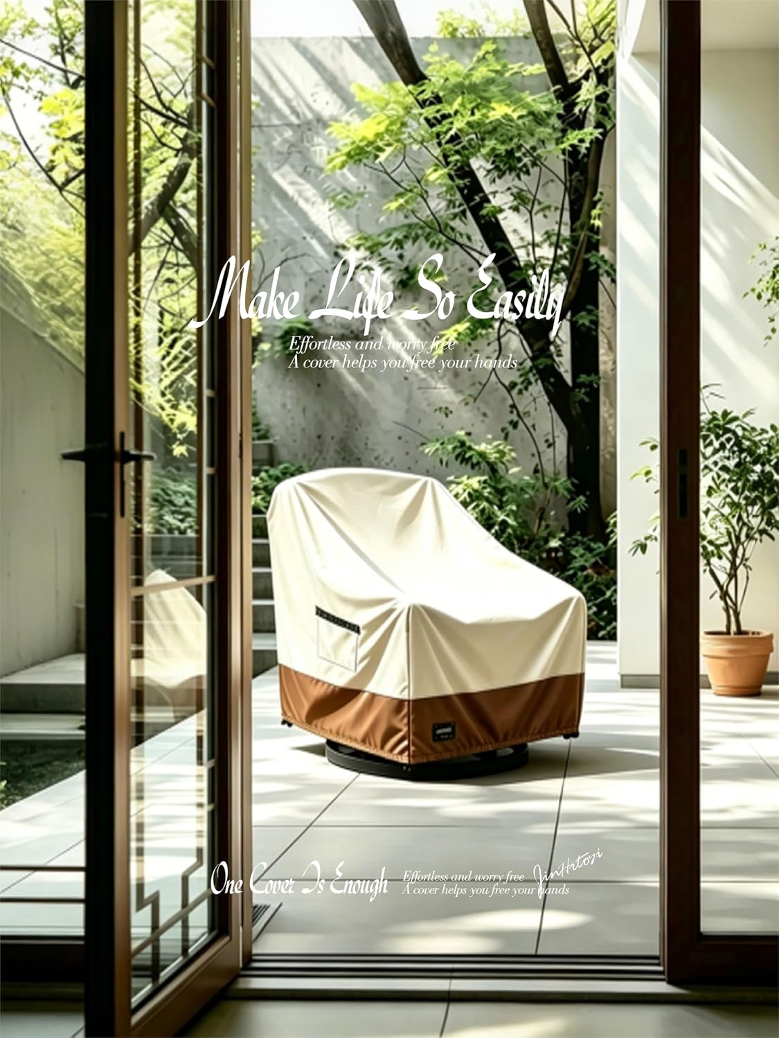 Thumbnail 6 de Jin Hrtoyi Furniture Covers-001 Outdoor Chair Covers, 2-Pack, 30W x 34D x 38H in, Waterproof